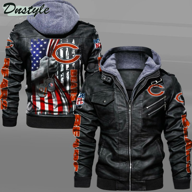 Chicago Bears Independence Day Leather Jacket