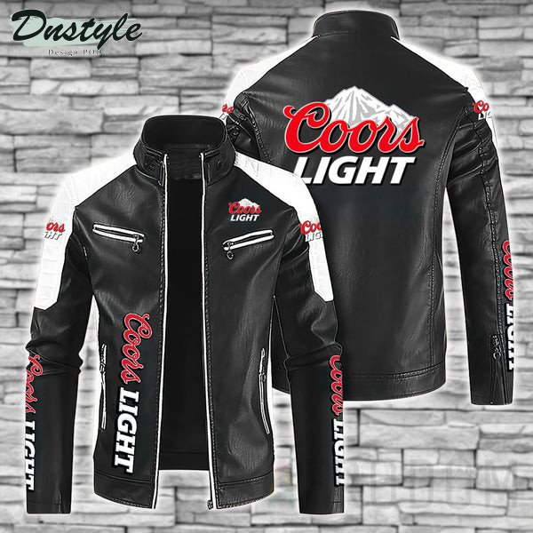 Coors Light Beer Sport Leather Jacket