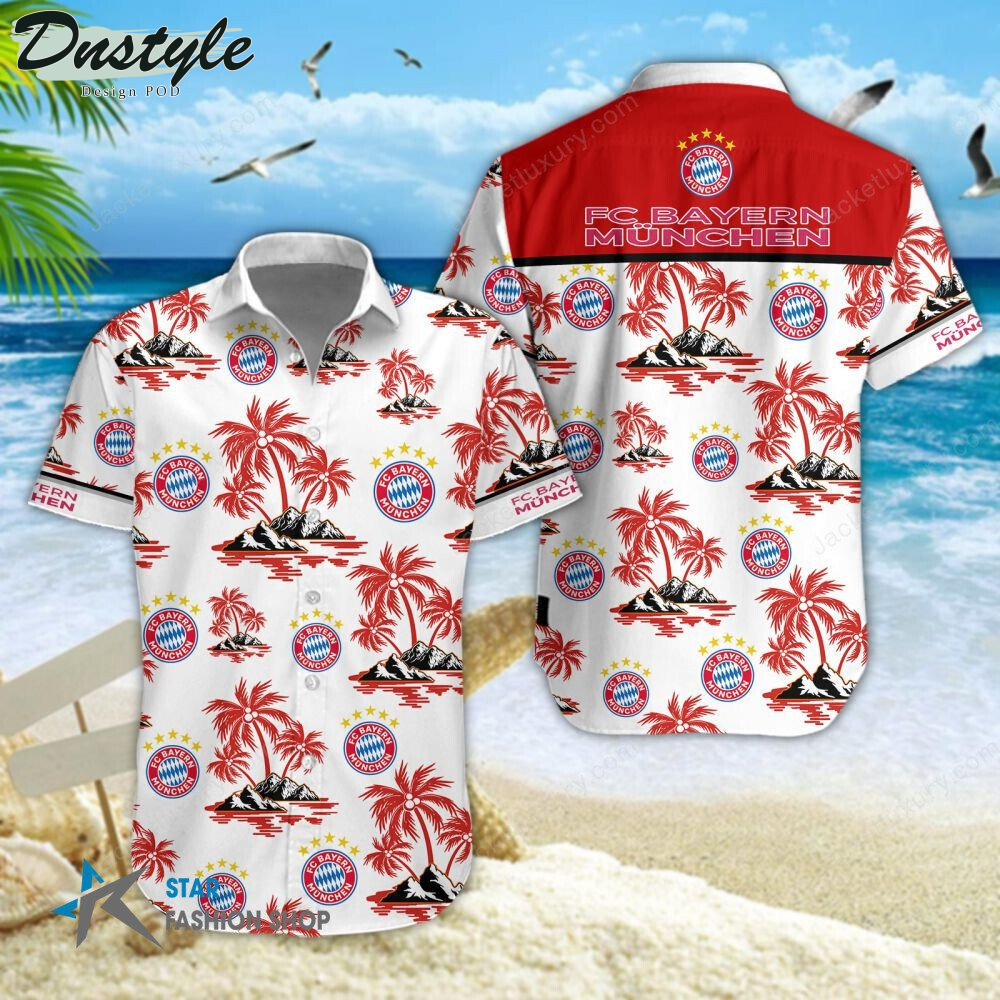 FC Bayern Munchen Hawaiian Shirt Beach Short