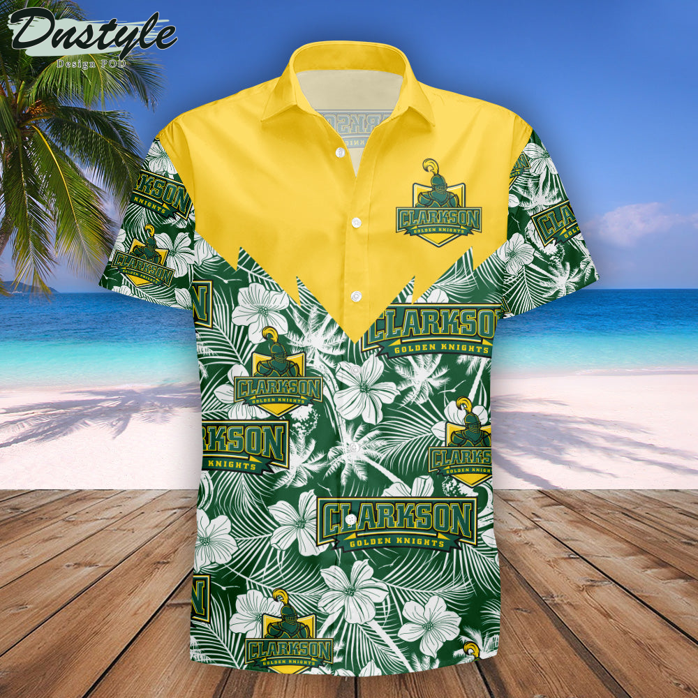 Clarkson Golden Knights Tropical Seamless NCAA Hawaii Shirt