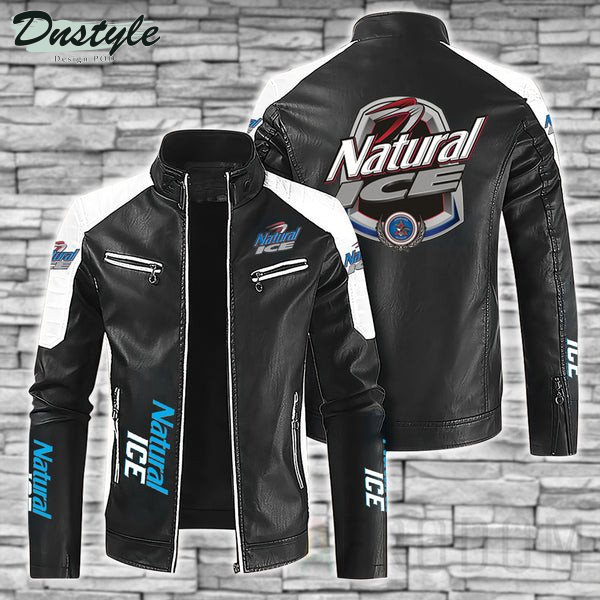 Natural Ice Beer Sport Leather Jacket
