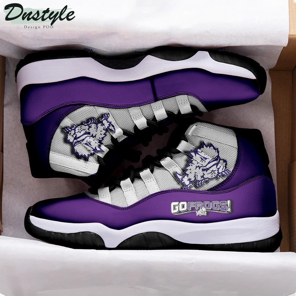 TCU Horned Frogs Air Jordan 11 Shoes Sneaker