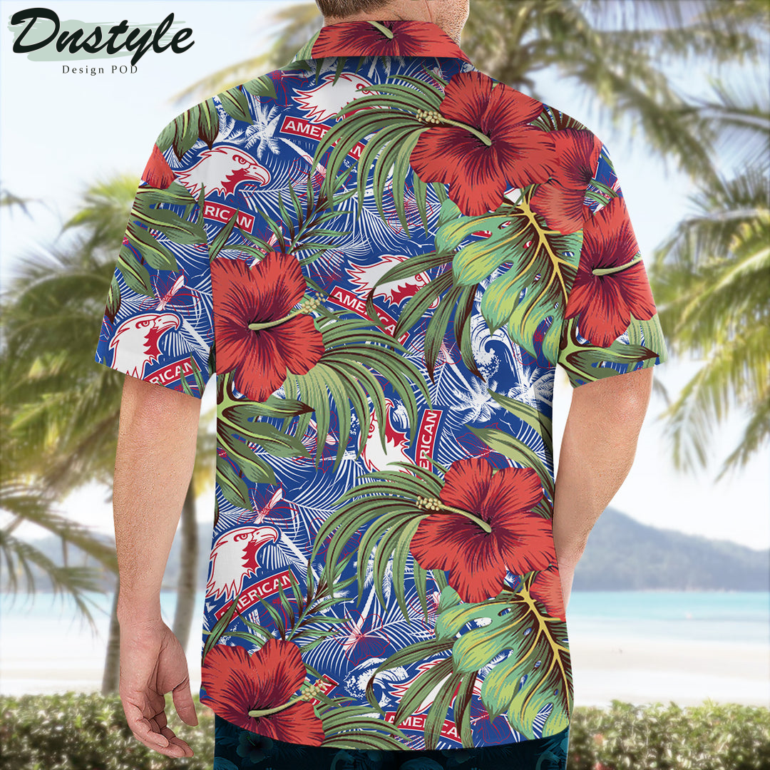 American Eagles Hibiscus Tropical Hawaii Shirt