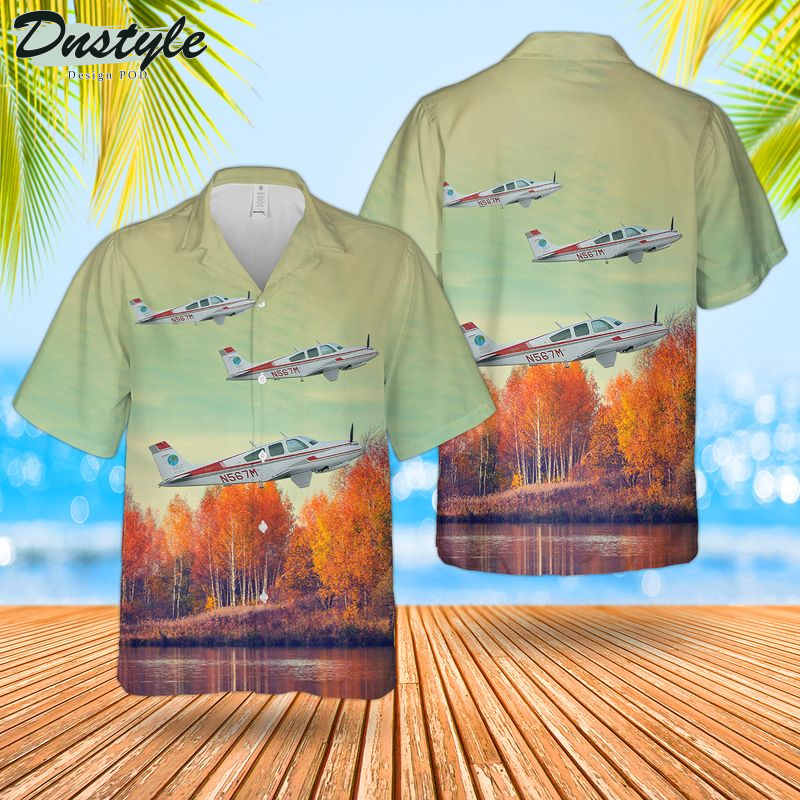 Beechcraft Bonanza F33A Hawaiian Shirt