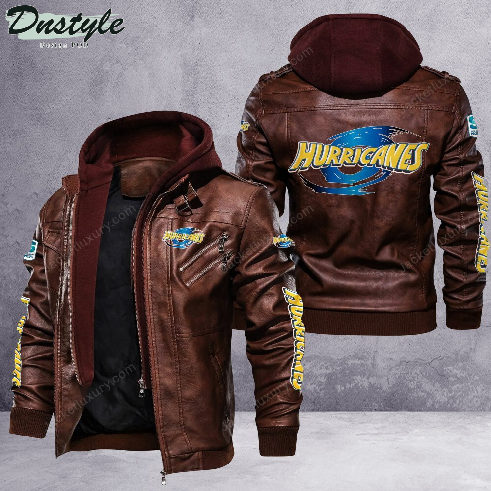Hurricanes rugby leather jacket