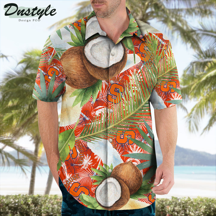 Syracuse Orange Coconut Tropical Hawaiian Shirt