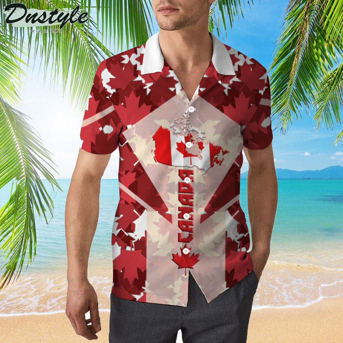Canada Maple Leaves Hawaiian Shirt