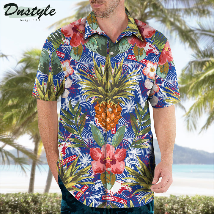 American Eagles Pineapple Tropical Hawaiian Shirt