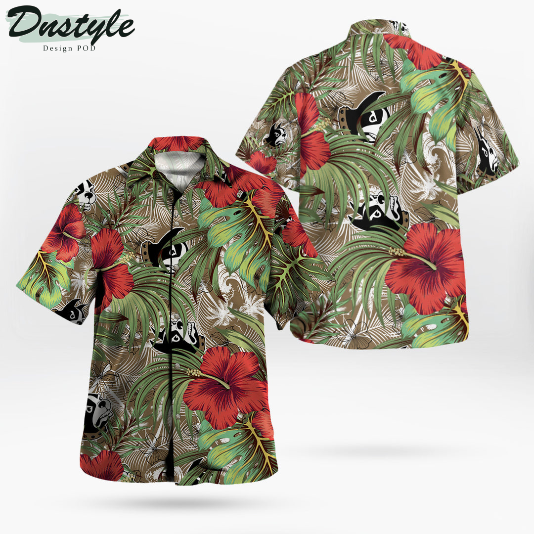 Wofford Terriers Hibiscus Tropical Hawaii Shirt