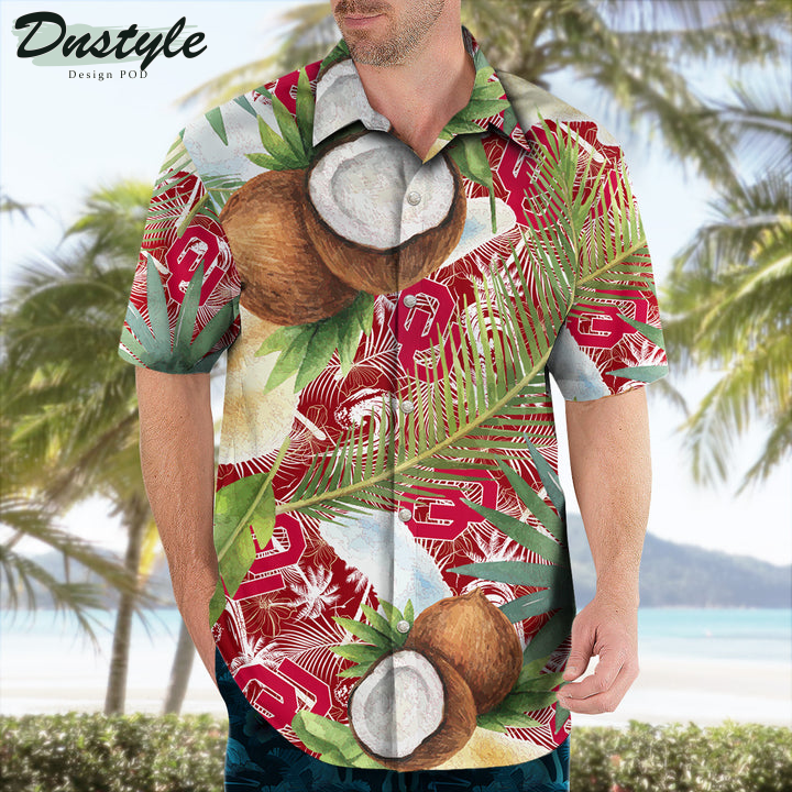 Oklahoma Sooners Coconut Tropical Hawaiian Shirt