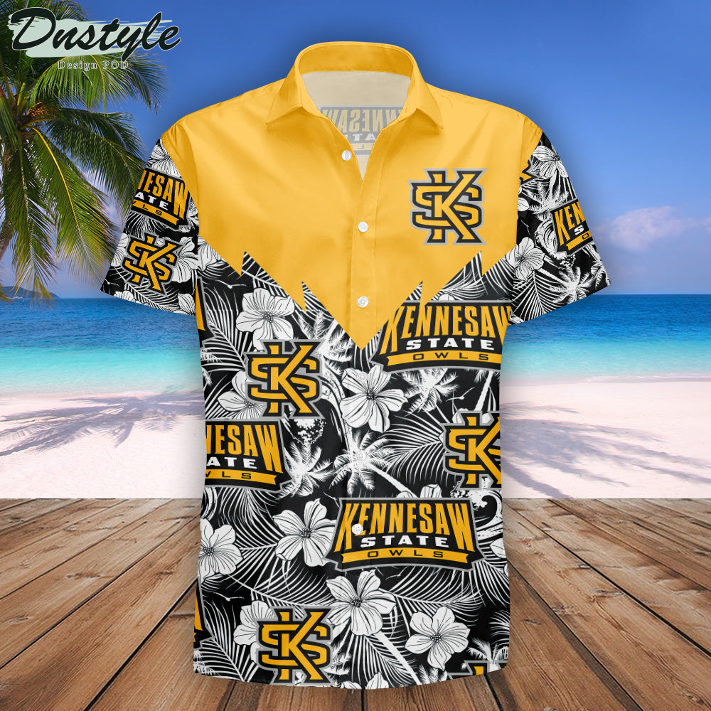 Kennesaw State Owls Tropical Seamless NCAA Hawaii Shirt
