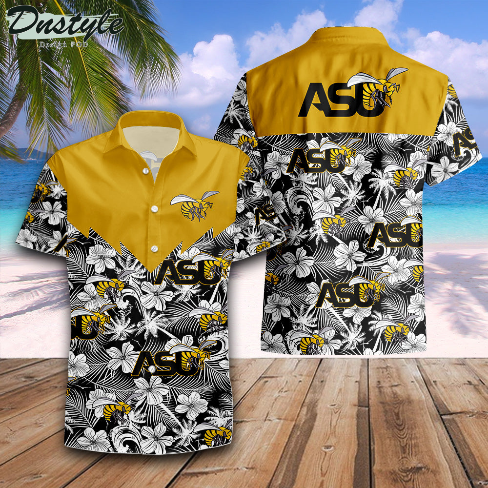 Alabama State Hornets Tropical Seamless NCAA Hawaii Shirt