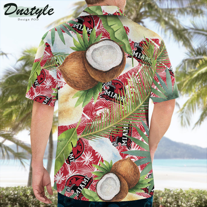 Miami Redhawks Coconut Tropical Hawaiian Shirt