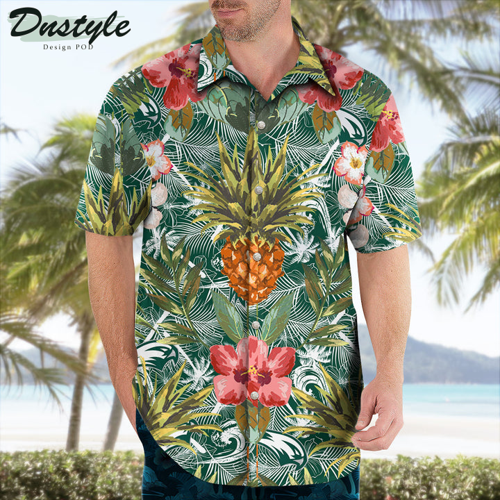 Wagner Seahawks Pineapple Tropical Hawaiian Shirt