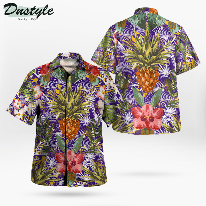 Lsu Tigers Pineapple Tropical Hawaiian Shirt