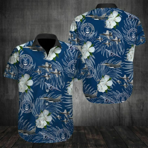 US Air Force Tropical Beach Hawaiian Shirt