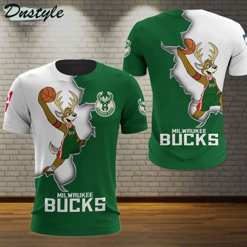 Milwaukee Bucks NBA 3d Hoodie