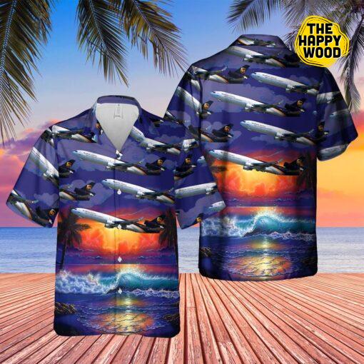 United Parcel Services McDonnell Douglas Beach Hawaiian Shirt