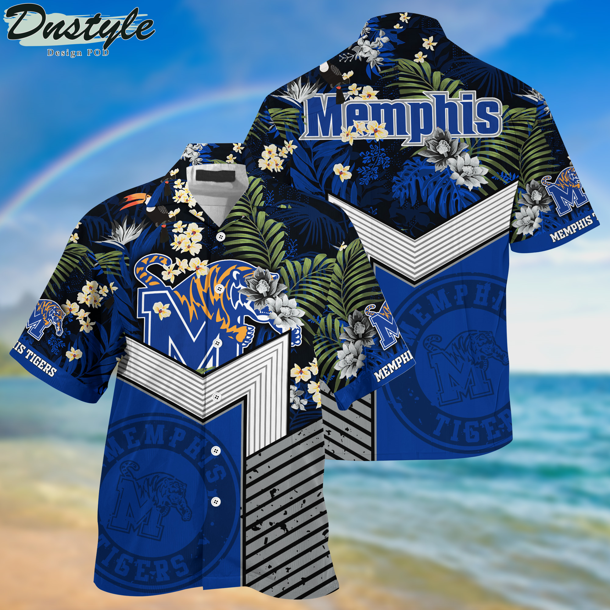 Memphis Tigers Tropical New Collection Hawaii Shirt And Shorts