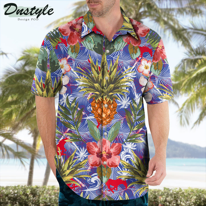 SMU Mustangs Pineapple Tropical Hawaiian Shirt