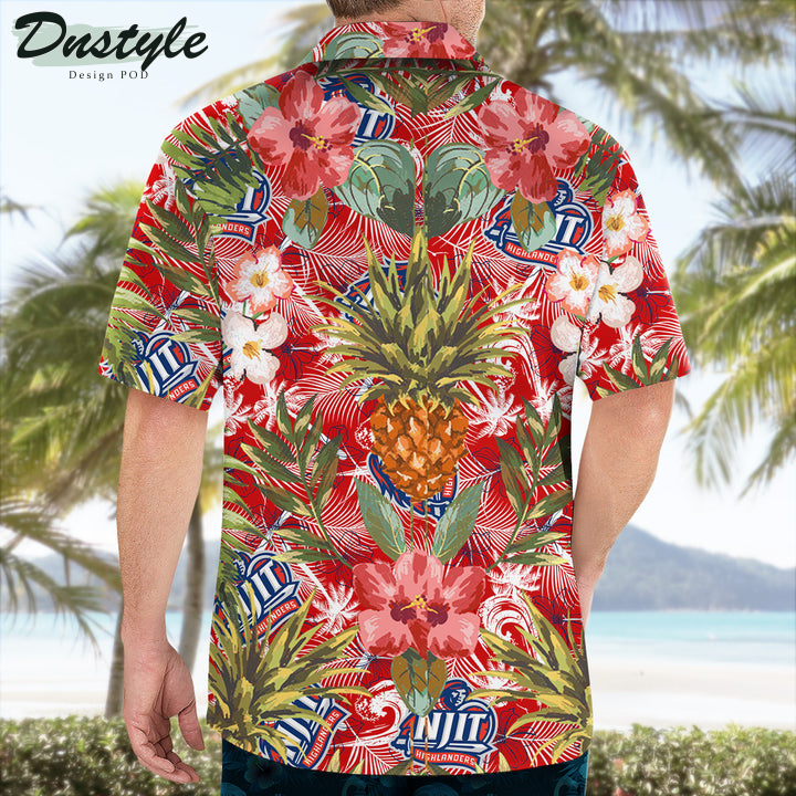 Njit Highlanders Pineapple Tropical Hawaiian Shirt