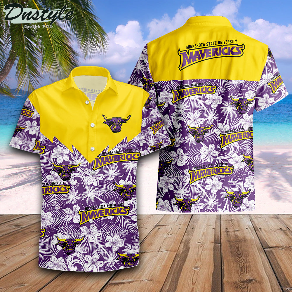 Minnesota Duluth Bulldogs Tropical Seamless NCAA Hawaii Shirt