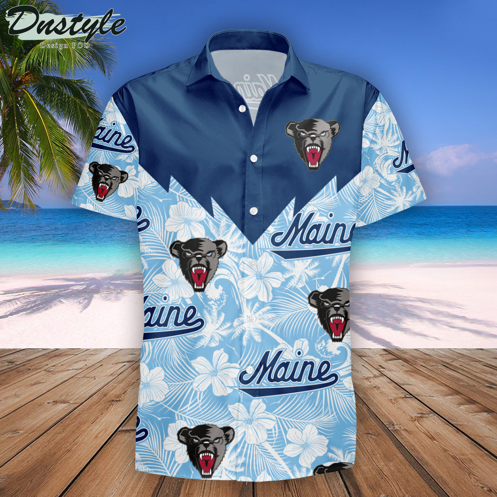 Maine Black Bears Tropical Seamless NCAA Hawaii Shirt