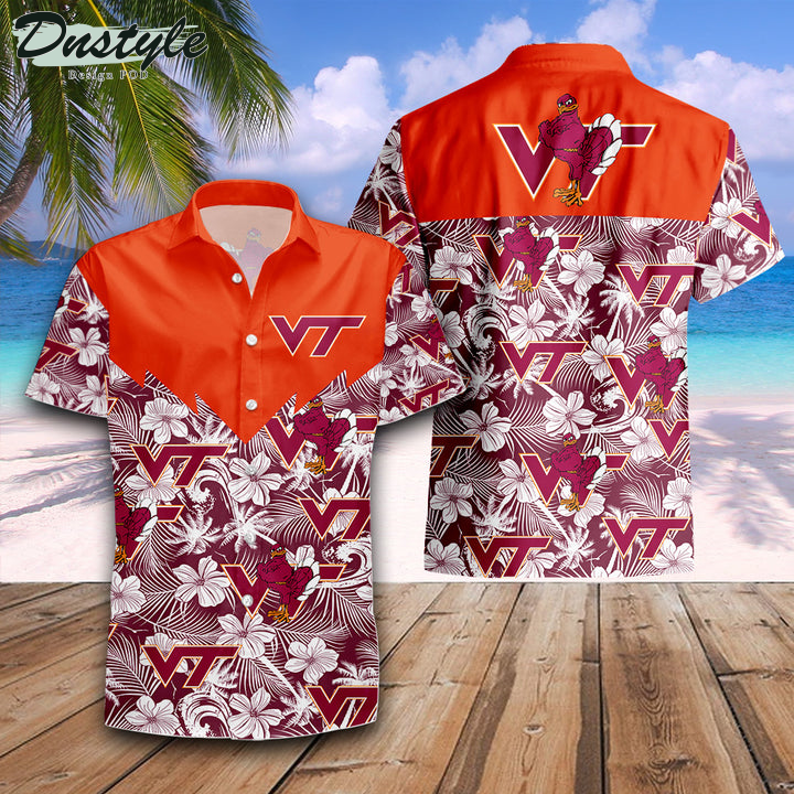 Virginia Tech Hokies Tropical NCAA Hawaii Shirt