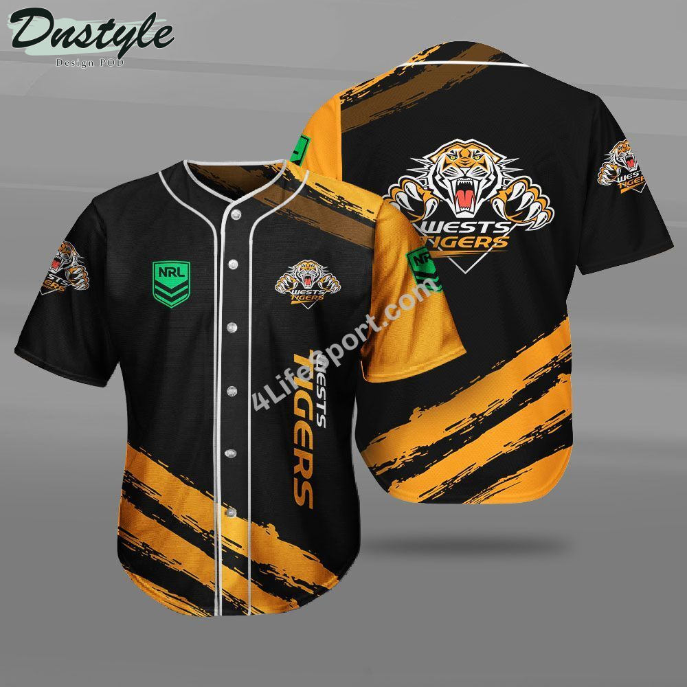 Wests Tigers Baseball Jersey Shirt