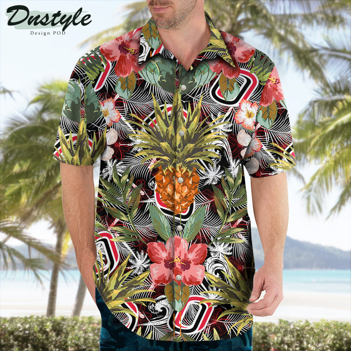 Omaha Mavericks Pineapple Tropical Hawaiian Shirt
