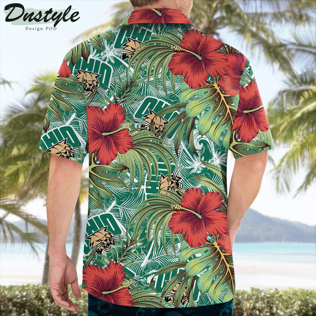 Ohio Bobcats Hibiscus Tropical Hawaii Shirt
