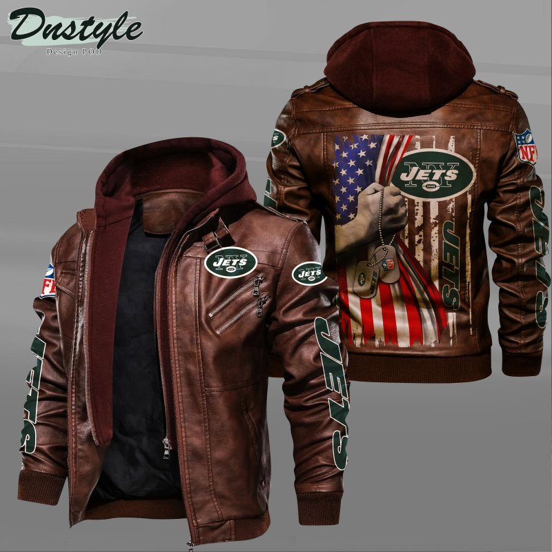 New York Jets Independence Day Leather Jacket