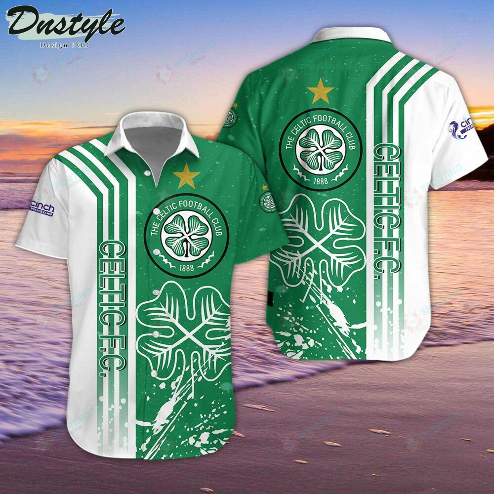Celtic F.C Green Hawaiian Shirt