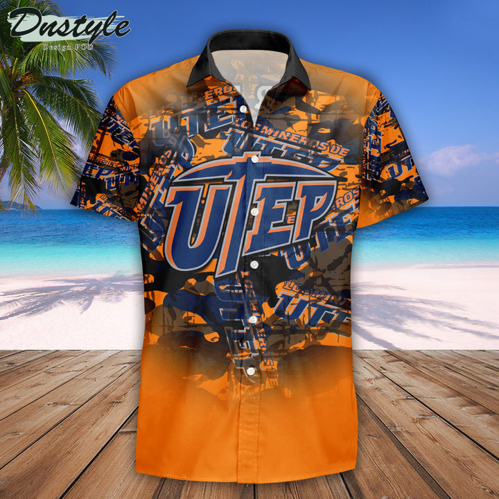 Personalized UTEP Miners Camouflage Vintage NCAA Hawaii Shirt