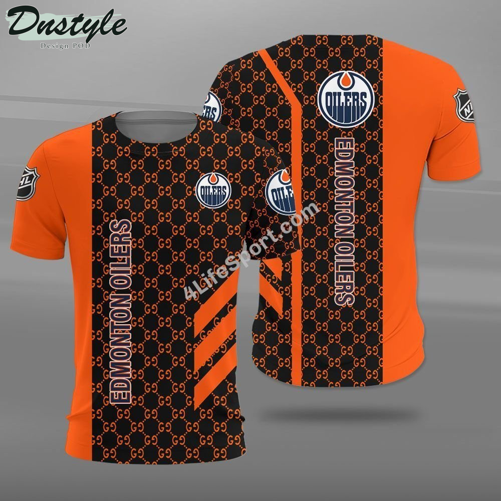 Edmonton Oilers 3D Printed Gucci Hoodie Tshirt