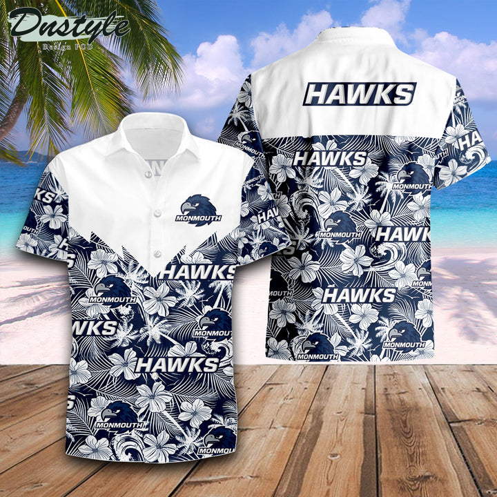 Monmouth Hawks NCAA Hawaiian Shirt
