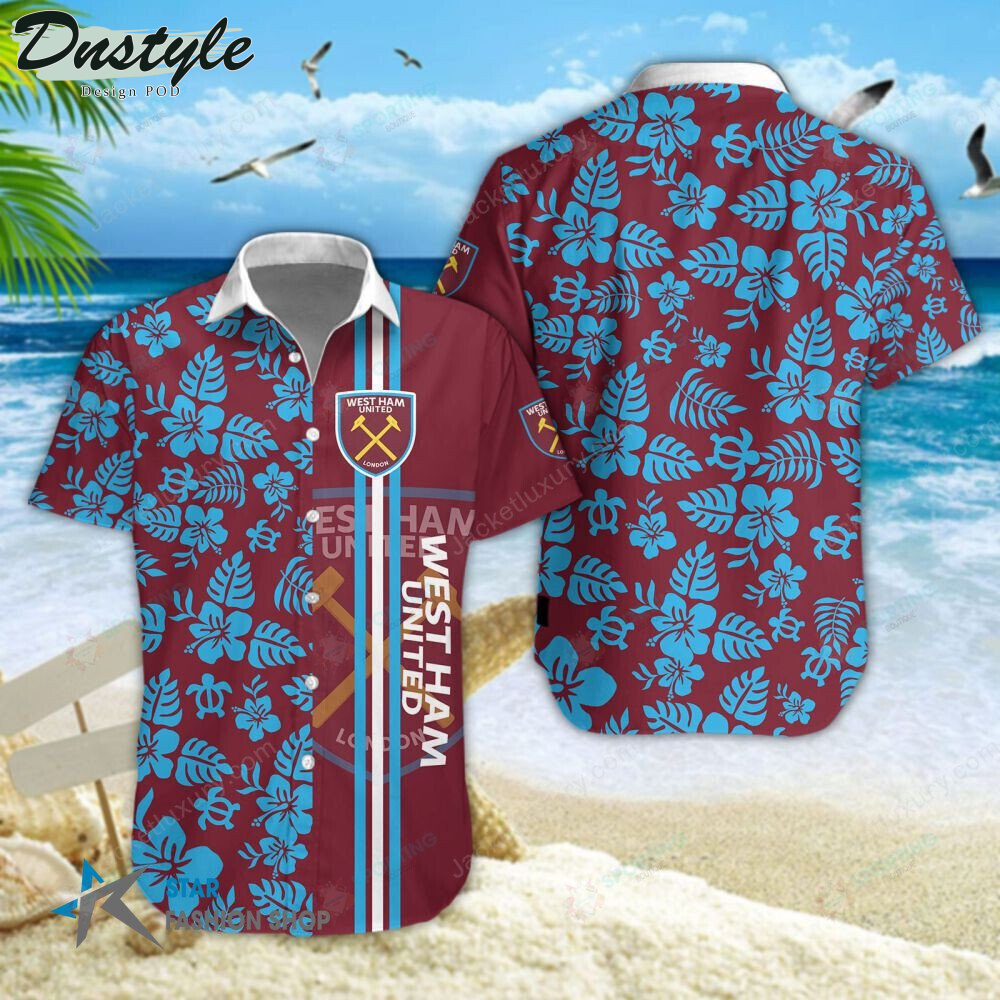 West Ham United F.C Hawaiian Shirt Beach Short