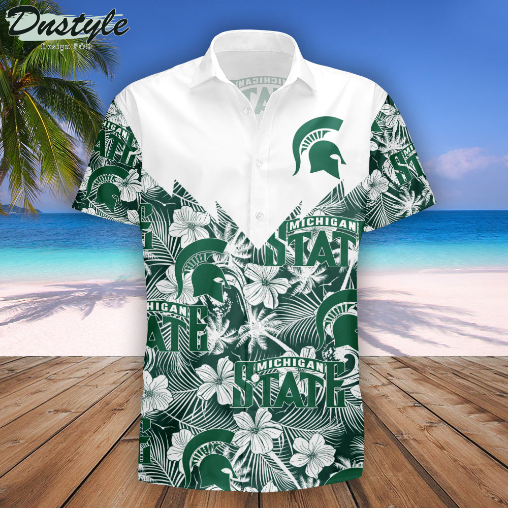 Michigan State Spartans Tropical Seamless NCAA Hawaii Shirt