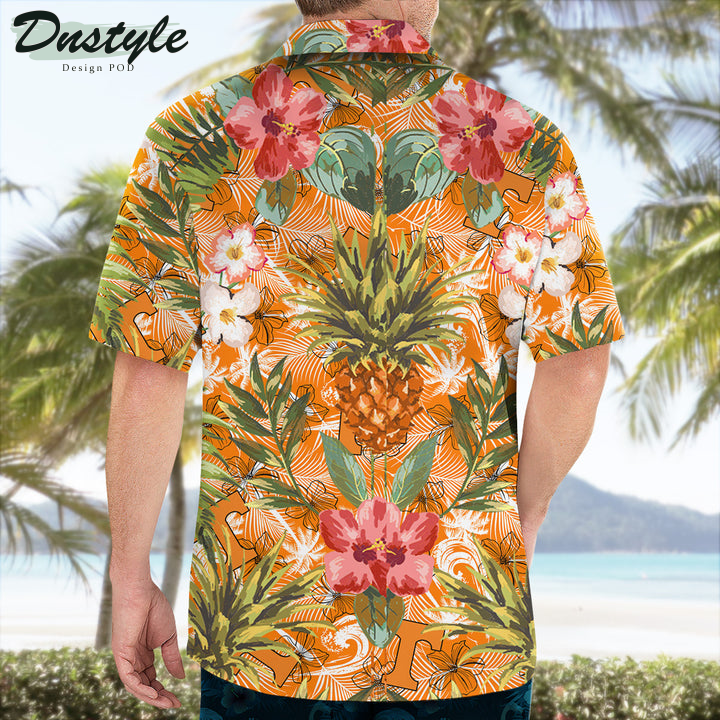 Tennessee Volunteers Pineapple Tropical Hawaiian Shirt