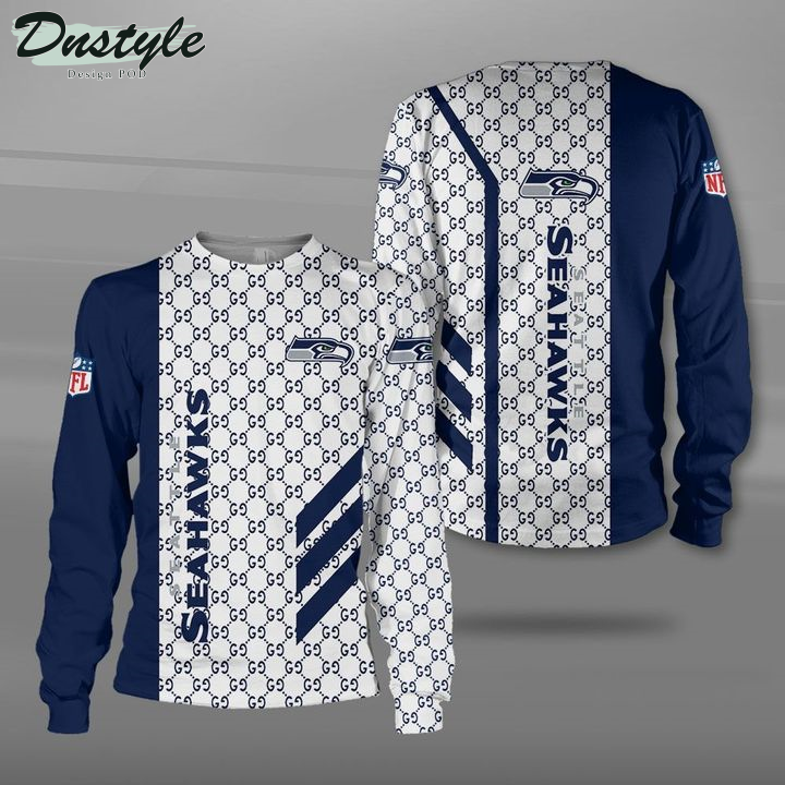 Seattle Seahawks Gucci 3d Printed Hoodie Tshirt