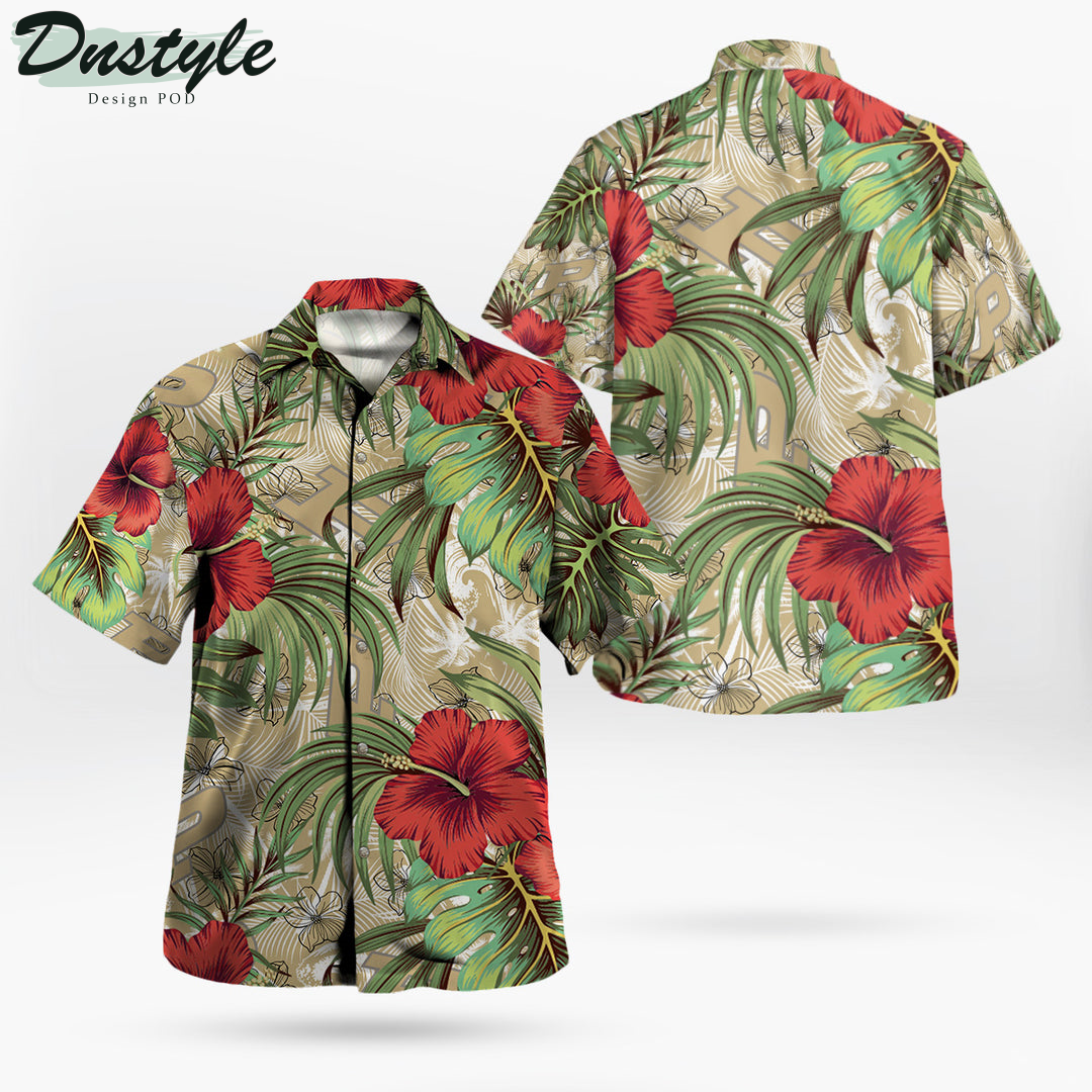 Purdue Boilermakers Hibiscus Tropical Hawaii Shirt