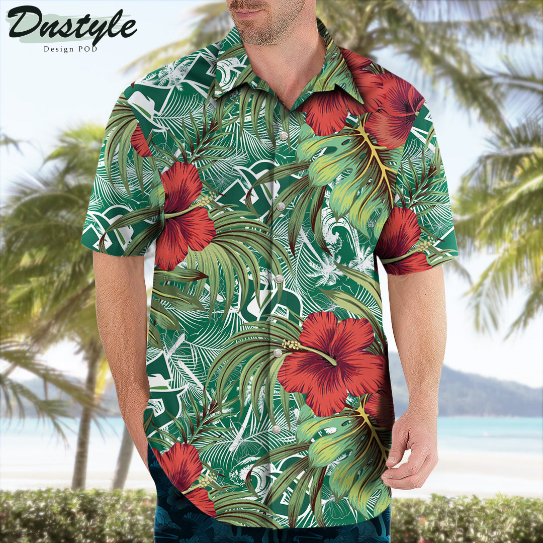 Stetson Hatters Hibiscus Tropical Hawaii Shirt