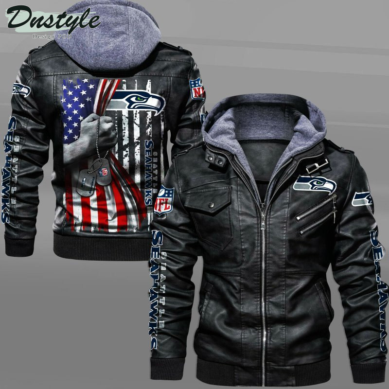 Seattle Seahawks Independence Day Leather Jacket