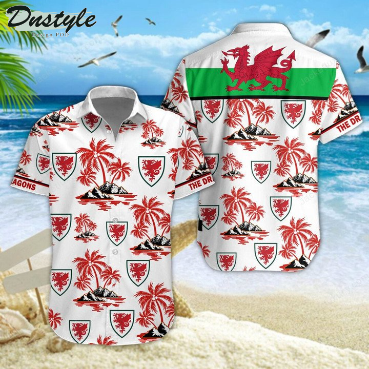 Wales national football team hawaiian shirt
