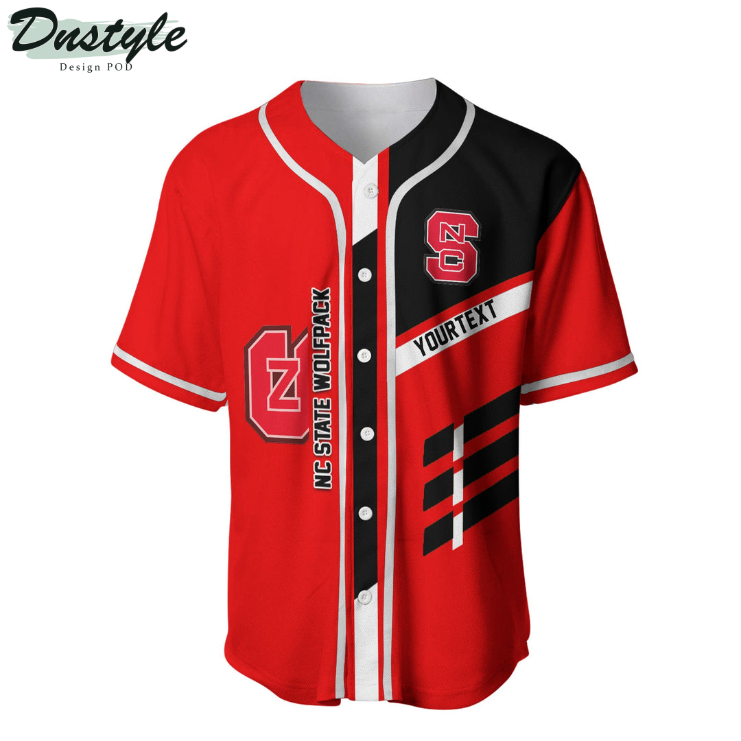 NC State Wolfpack Custom Name Baseball Jersey