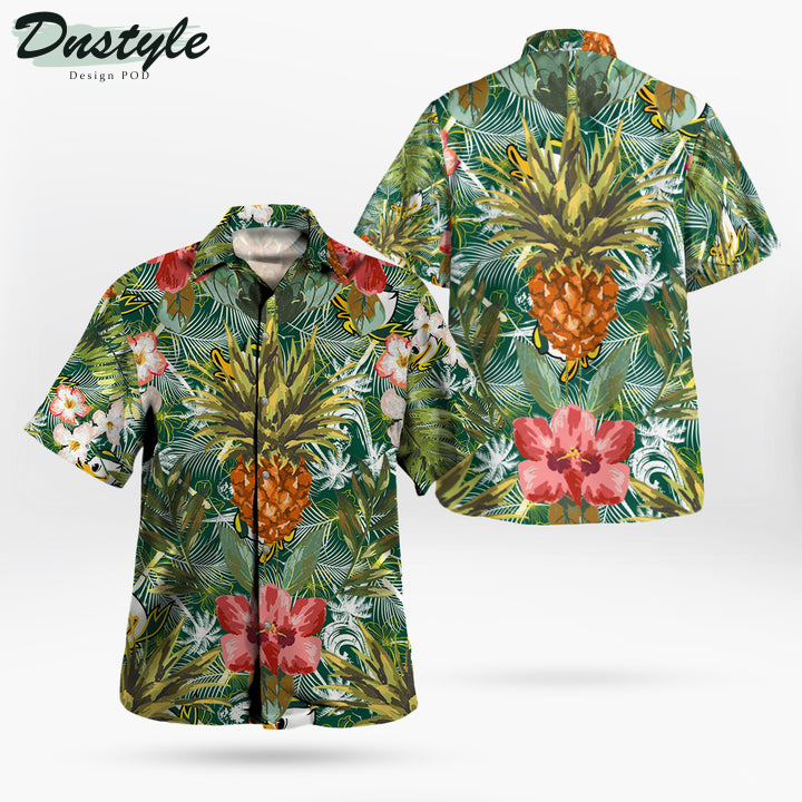 Oregon Ducks Pineapple Tropical Hawaiian Shirt