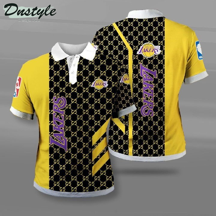 Los Angeles Lakers 3d Gucci Polo Shirt