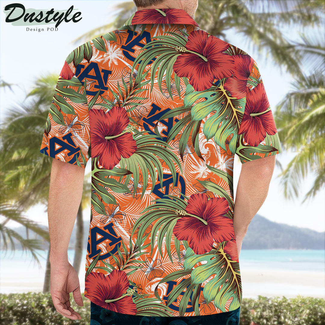 Auburn Tigers Hibiscus Tropical Hawaii Shirt