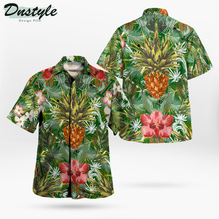 Vermont Catamounts Pineapple Tropical Hawaiian Shirt