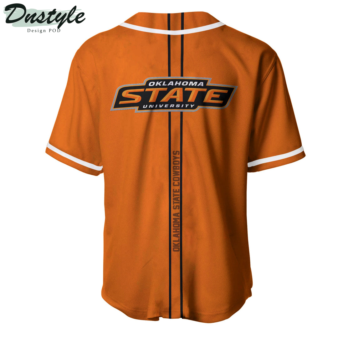Oklahoma State Cowboys Custom Name Baseball Jersey
